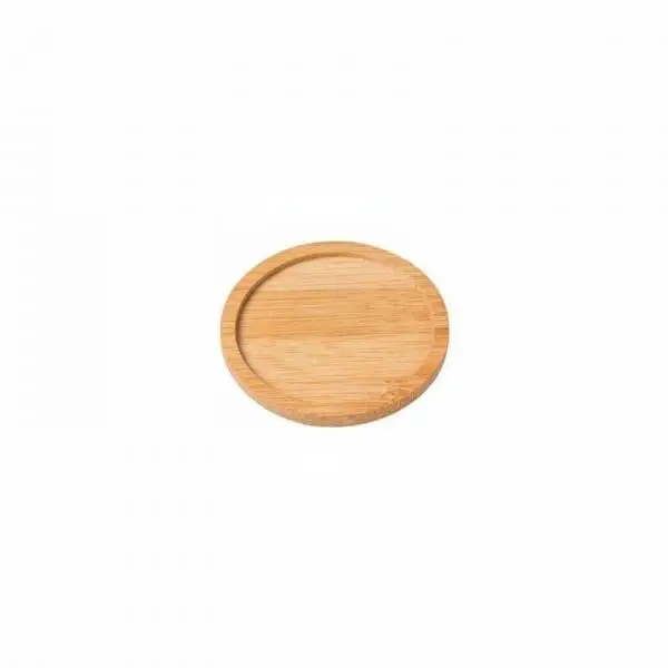 5 Pieces Industrial Tray Bamboo Plant Saucer Wooden Pot Base Plant Stand Functional Base Reduces Mess Around Pots Suitable for