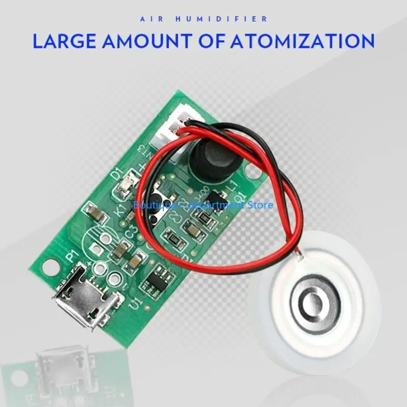E1PD 5V 20mm 1.5-3W Ultrasonic Atomizing Humidifier Module Transducer Rubber Gaske