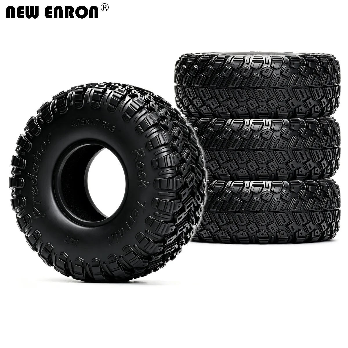 RC Crawler Car Tires Rock Terrain Predator 120x43mm Tyres for 1/10 1.9