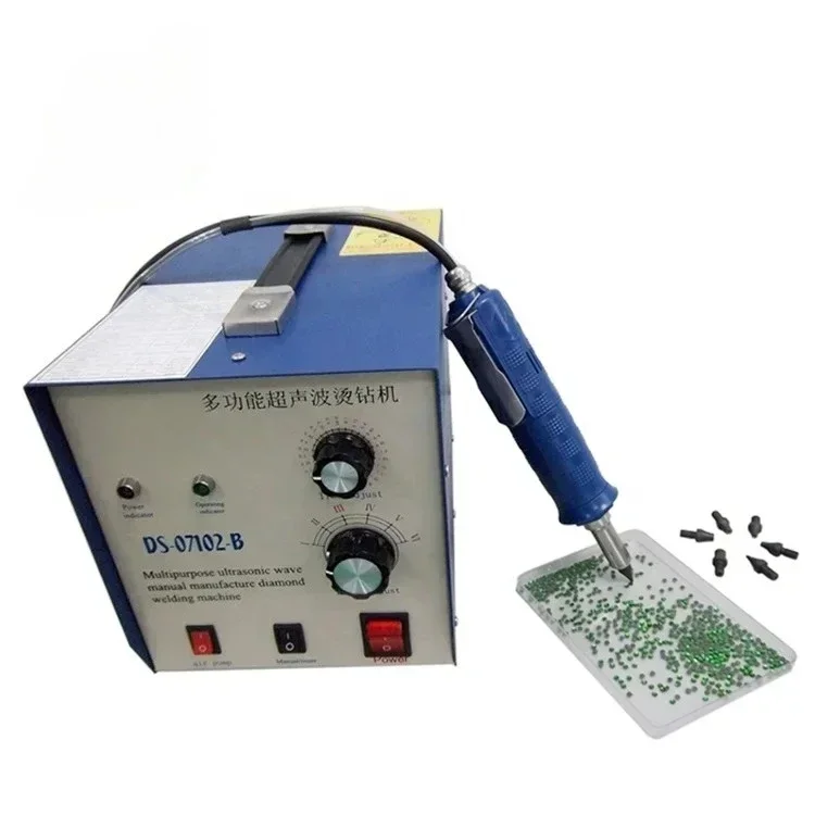 

China Ultrasonic Crystal applicator Hot Fix Rhinestone Setter with 7 Changeable Tips