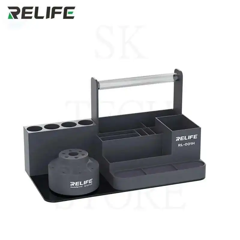 RELIFE RL-001H متعددة الوظائف الدورية الهاتف المحمول اللوحي إصلاح صندوق تخزين المفكات القصدير سلك كماشة أداة عدة PCB حامل