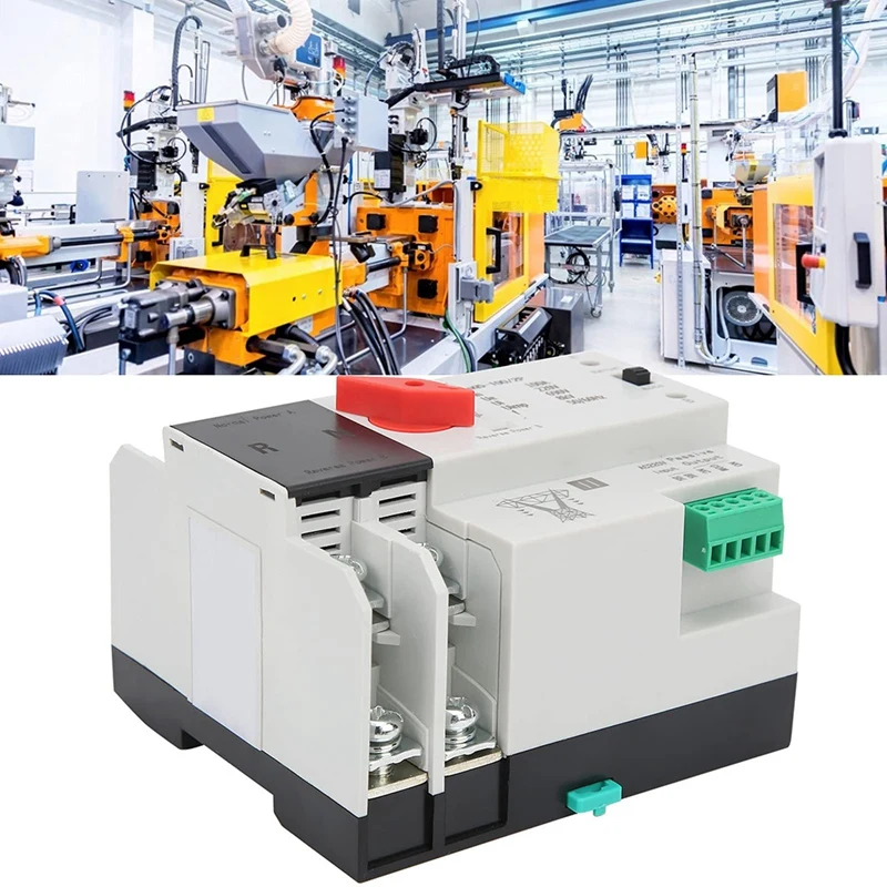Interruttore di trasmissione a 2 vie 220V ZGQ5-100 / 2P Interruttore di trasferimento automatico con controller interruttore di trasmissione a doppia alimentazione a 2 vie