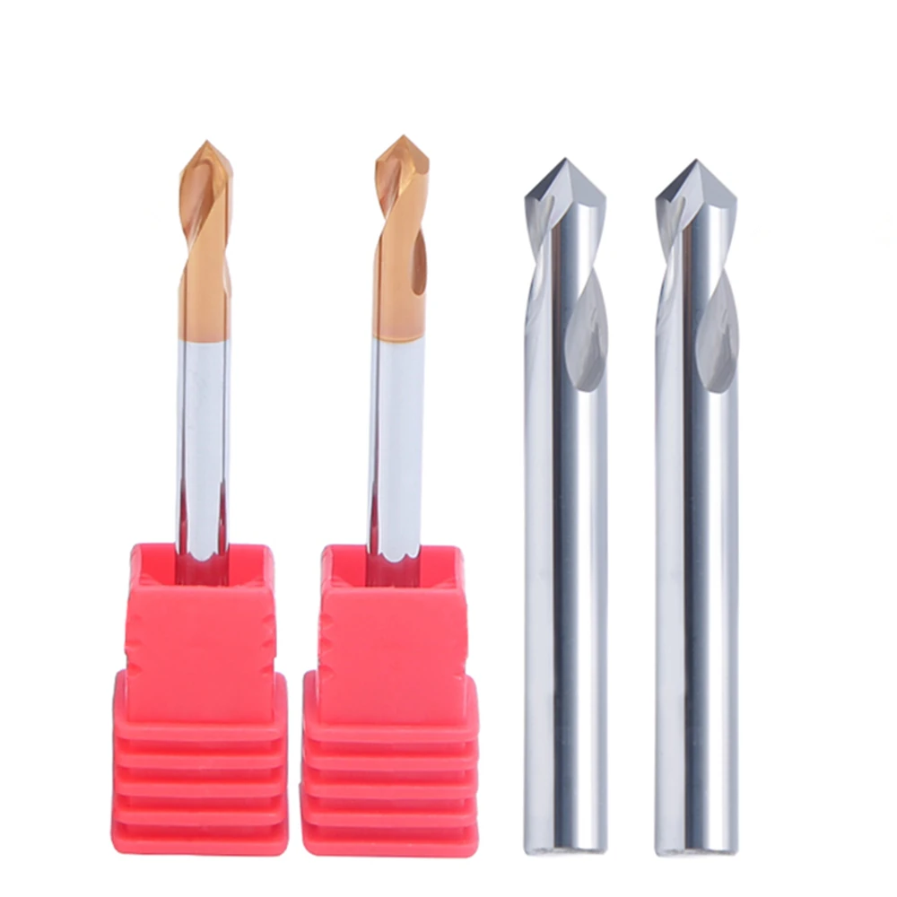 Spot Drill 90° 2-16mm Chamfer Mill Center Bit CNC Router Bit Milling Cutter Carbide End Mill Aluminum steel Metal Milling Cutter