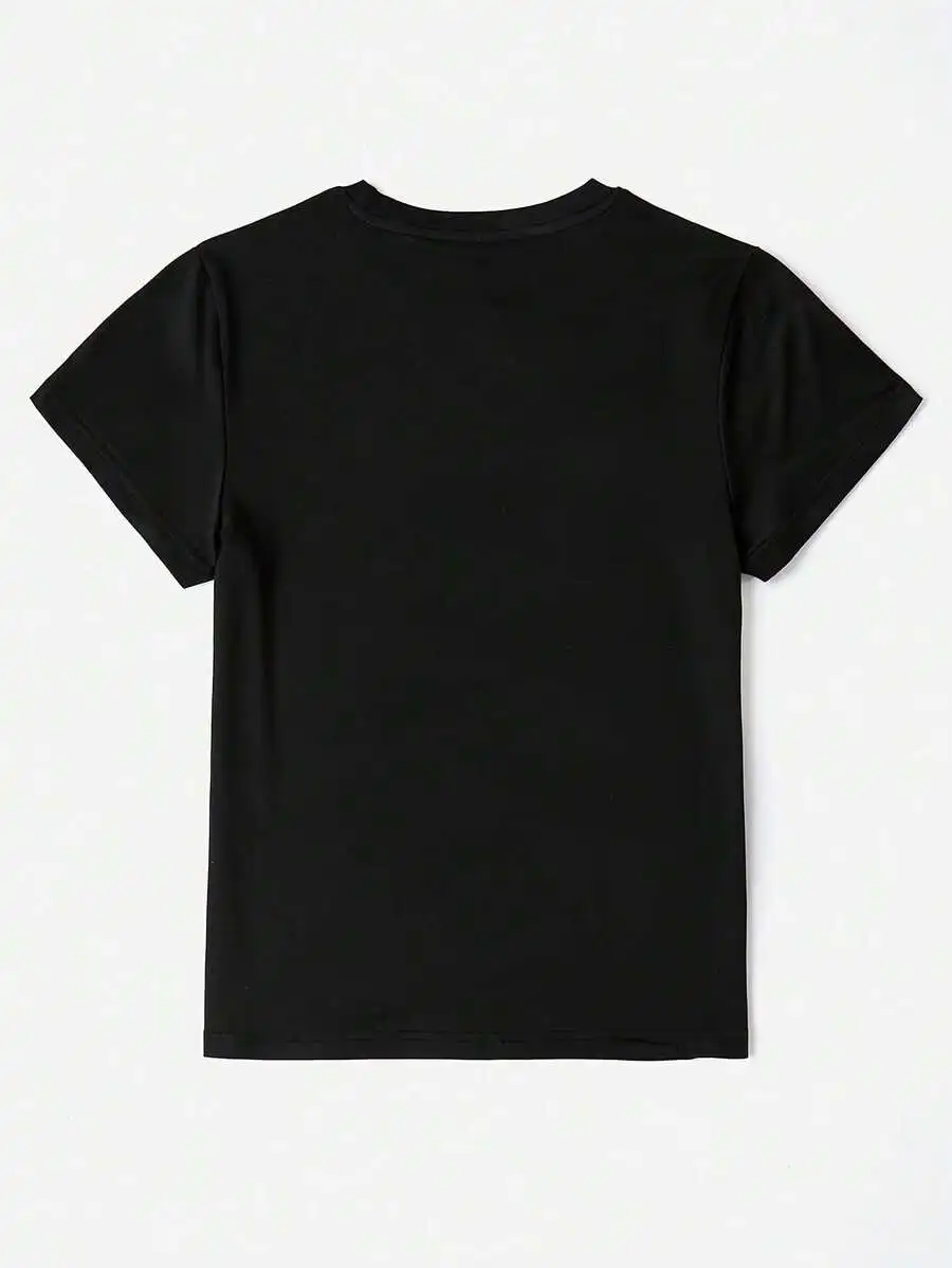 Loose And Oversized Lightweight And Durable Short-Sleeve T-Shirt, Featuring A Vibrant Volleyball Design. Suitable For Everyday Wear, This Casual Outfi