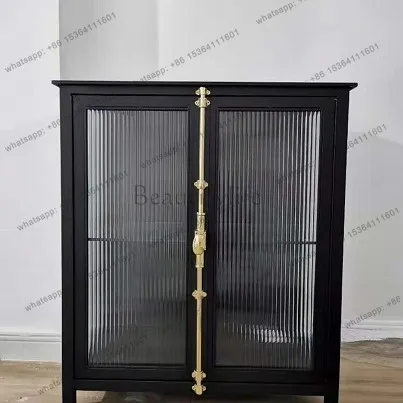 FG  porch cabinet solid living room dining side cabinet simple retro locker