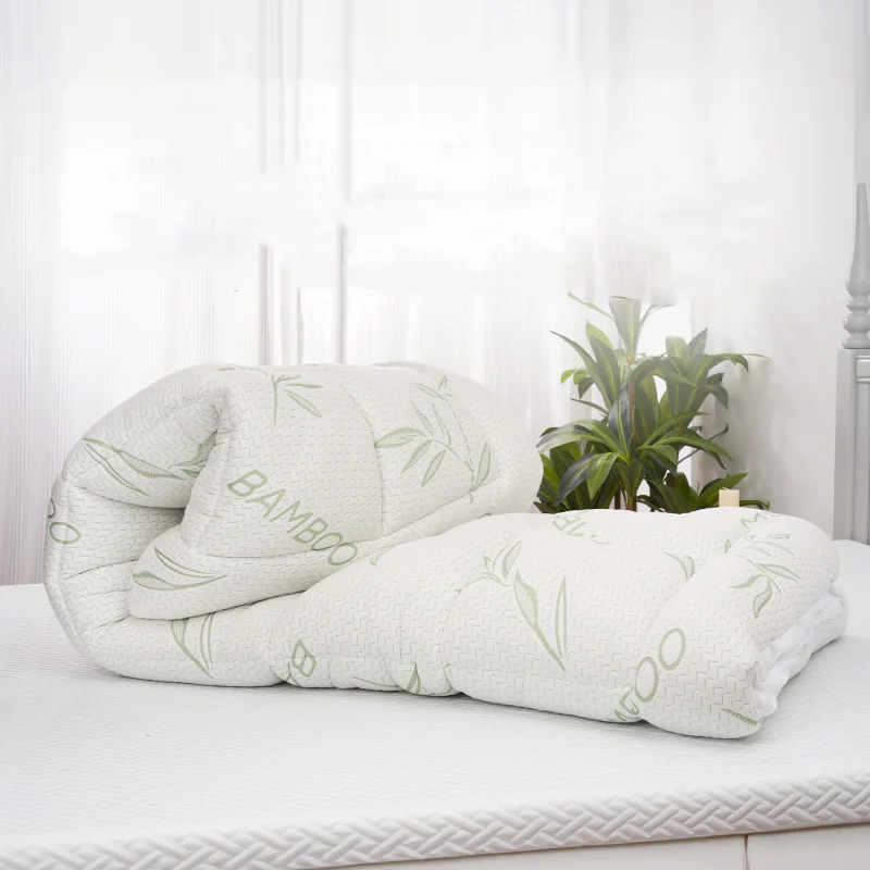 

Bamboo Blend Waterproof Mattress Protector Queen Size 180g 35% Bamboo 65% Polyester Air Layer Top Tpu Backed