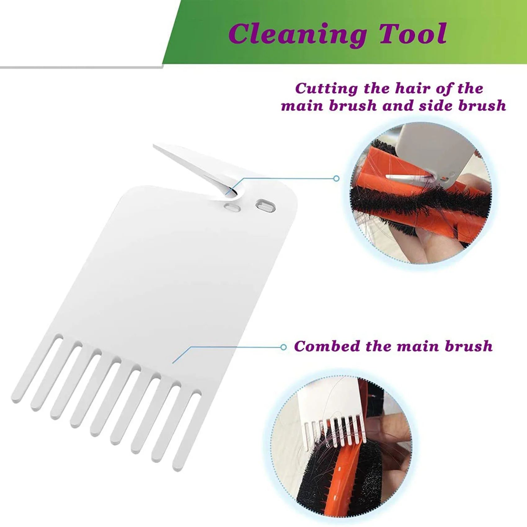 A006-Accesorios para Xiaomi Roborock S50 S51 Xiaomi Mi Robot aspiradoras filtro Cepillo Lateral paños de limpieza para Roborock