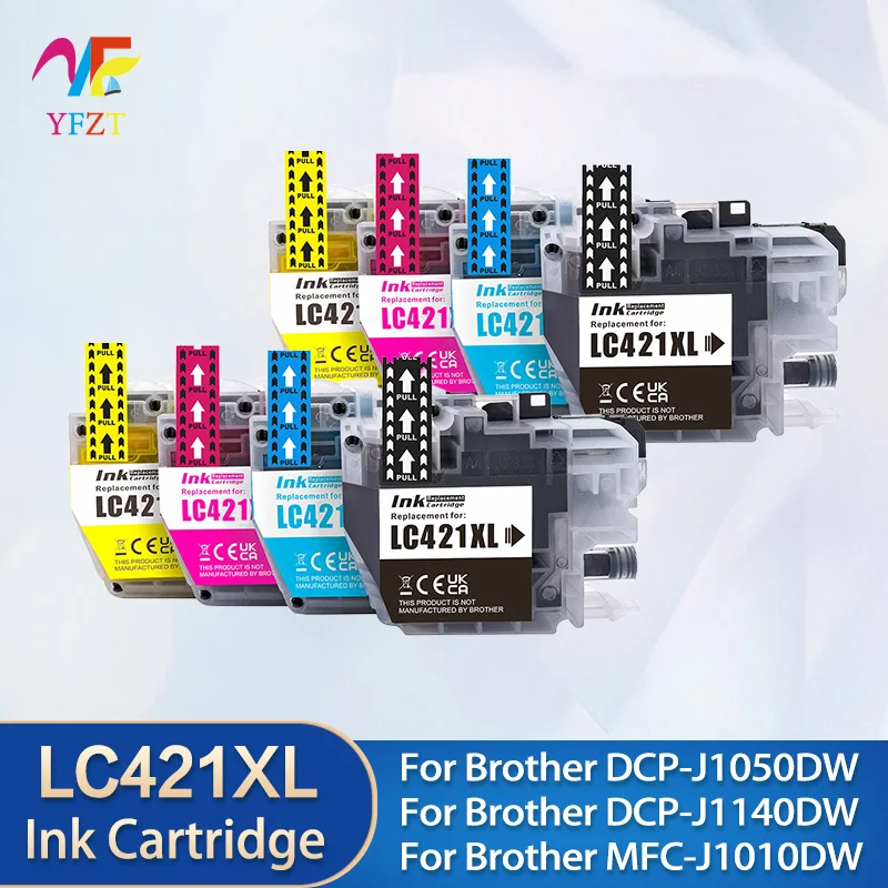 LC421 LC421XL 421 421XL Compatible Ink Cartridge For Brother DCP-J1050DW MFC-J1010DW DCP-J1140DW Printer