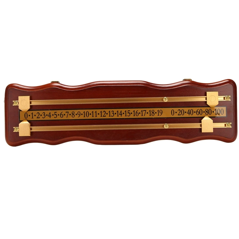 Billiards Scoreboard Wall Mounted Scoreboard Snooker Scoreboard International Stained Wood Score Board