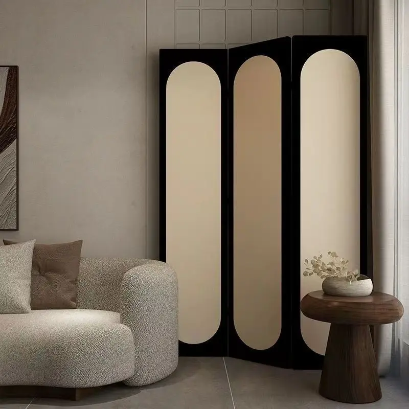 Screen partition, living room folding mobile live stream background decoration, bedroom occlusion, household room occlusion