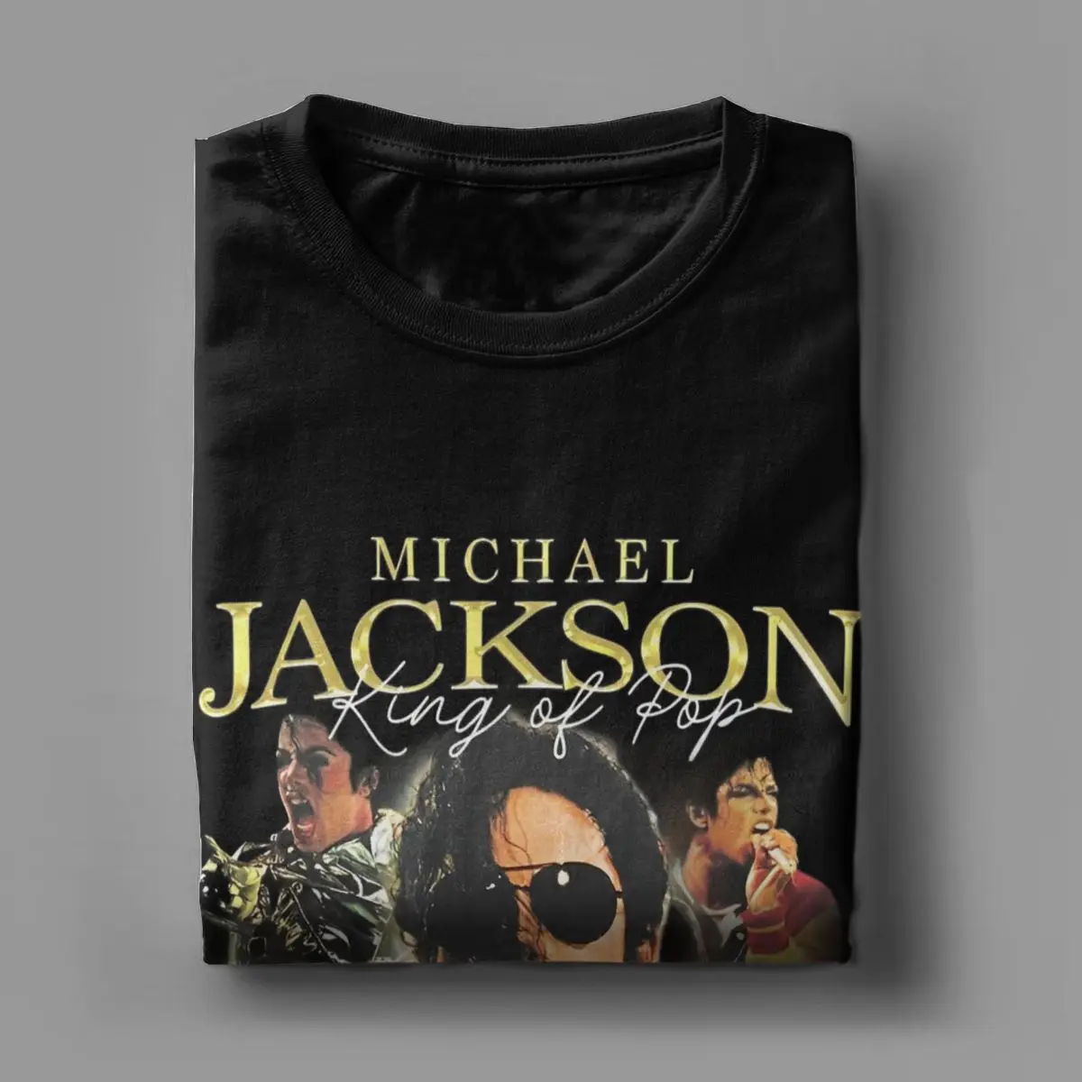 Michaels King Of Pop Jacksons T Shirt Men Pure Cotton Fashion T-Shirts Crew Neck Singer Hip Hop Tees Short Sleeve Clothing Gift