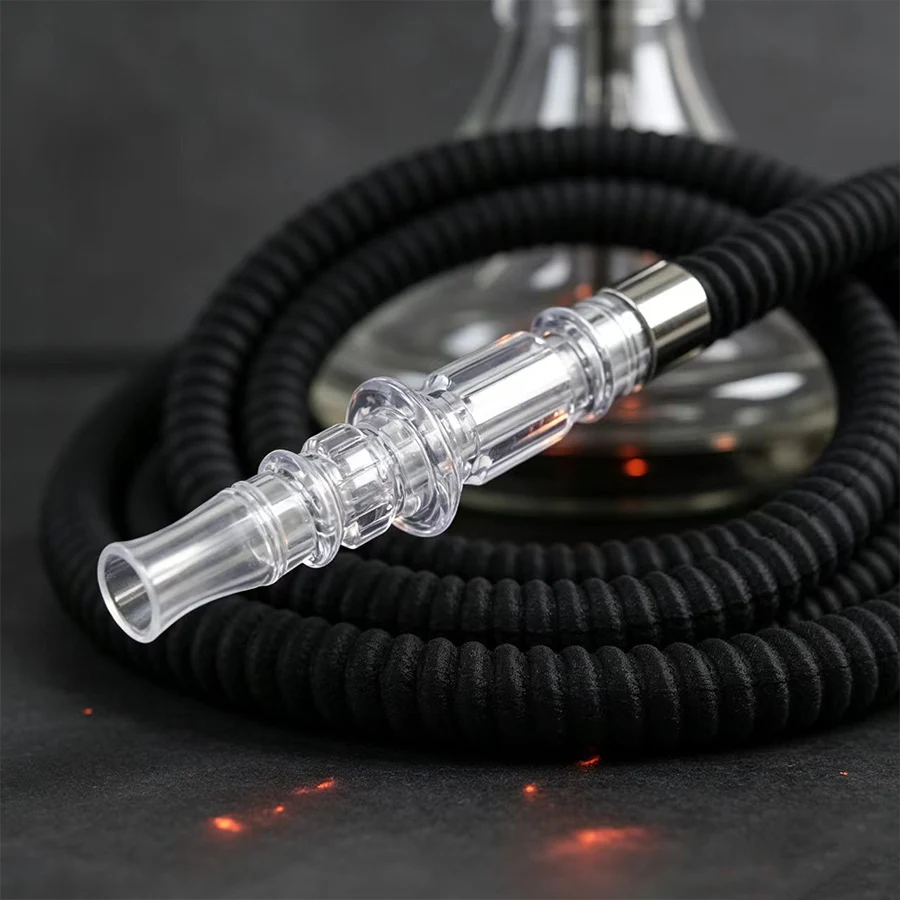 150cm/Arabic Hookah Hose Aluminum Alloy Acrylic Leather Hose Hookah Hose Suitable For Various Hookah Pipes