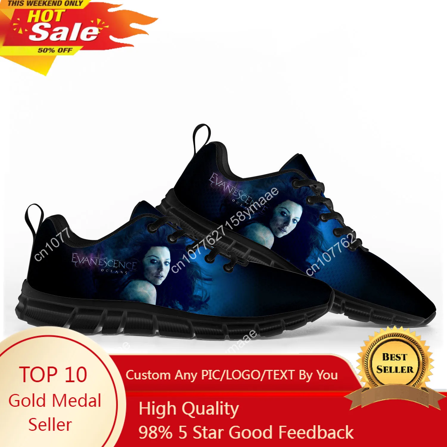 

Evanescence Rock Band Sports Shoes Mens Womens Teenager Kids Children Sneakers High Quality Legion Sneaker Customize Couple Shoe