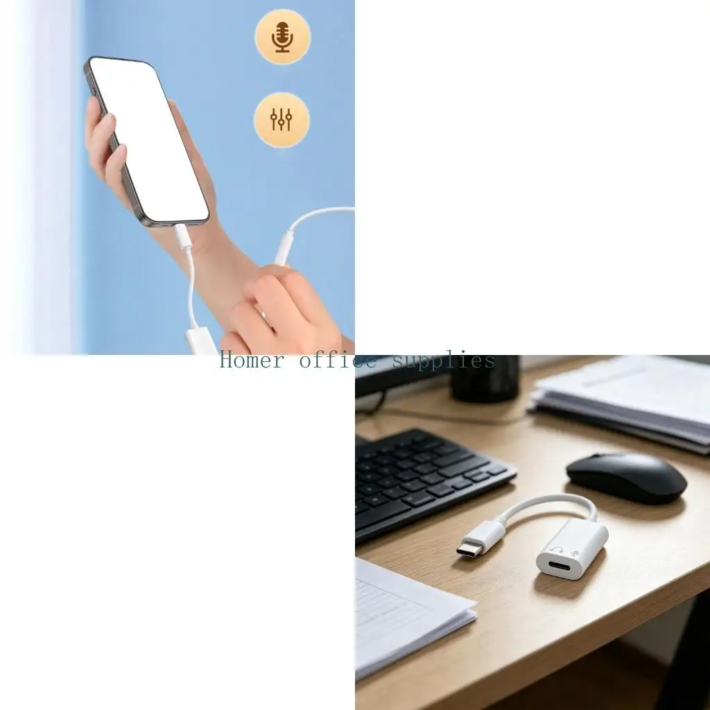 K43B USB C to 8Pin Sound Cable for 15 16 17 Devices Delivering Sound And Reliable Connectivities