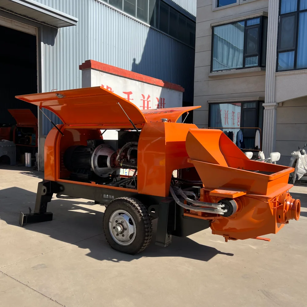Customized Concrete Delivery Pump Secondary Structure Column Pump - Large Aggregate Fine Stone Cement Pouring Mortar Mud Transfe