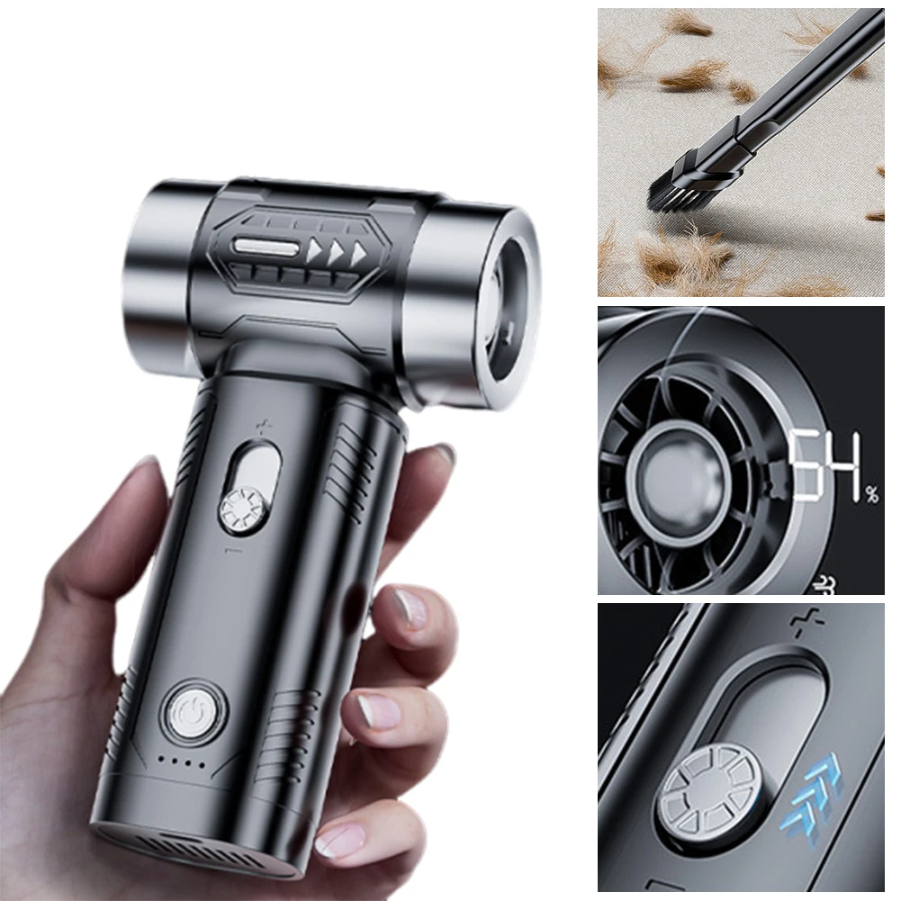 

Mini Violent Turbo Fan 100000RPM Electric Dust Blower 4500Pa Electric Air Blower Handheld Vacuum Cleaner for Home Car Outdoor