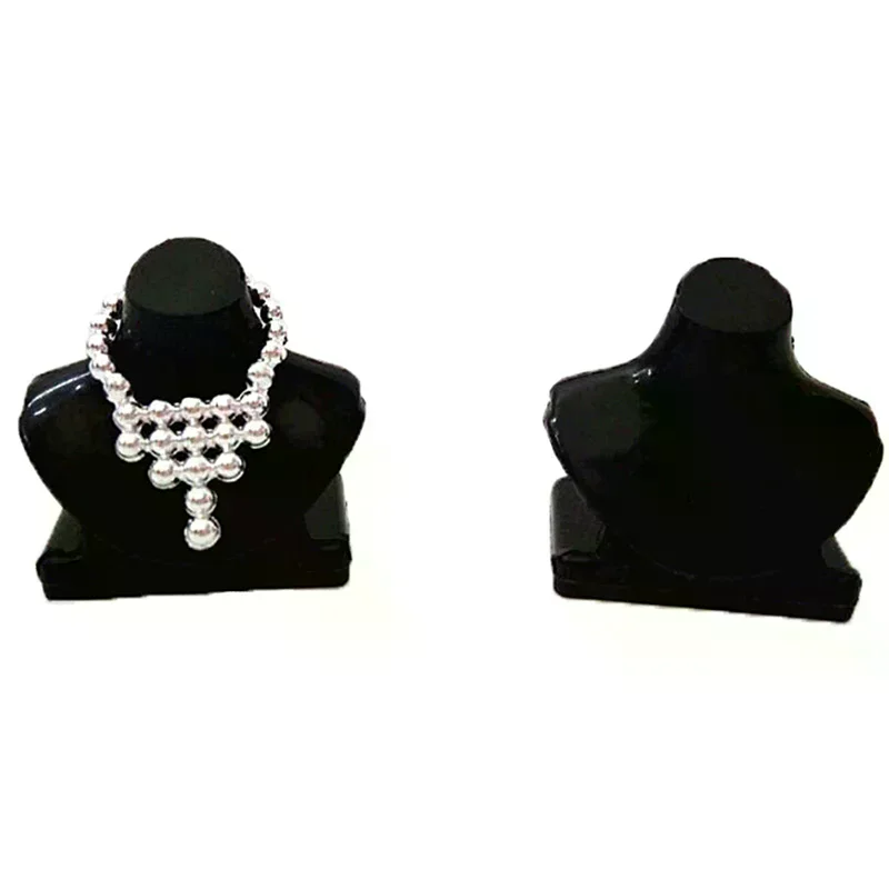 5pc Dollhouse Bracket Toy Miniature Necklace Accessories Jewelry Black High Quality Durable Material Easy to Use