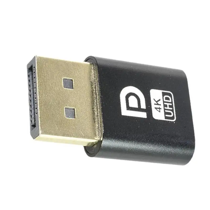 Imagem -04 - Adaptador de Exibição Virtual Dummy Plug Edid Headless Emulator 4k dp Displayport Acessórios para Placa de Vídeo 110 Pcs