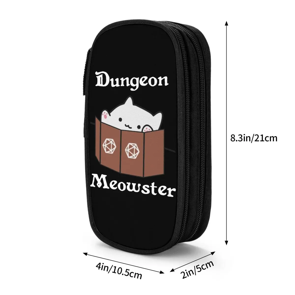 Imagem -06 - Lovely Dungeon Meowster Pencil Case Dragon Pen Bolsa Grande Armazenamento para Estudantes Caixa de Cosméticos para Estudantes Escola