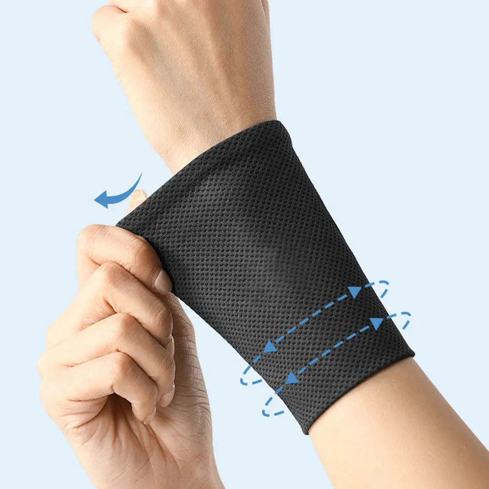 2Pairs Cooling Wrist Brace Ice Cold Bracelets Summer Sports Wristbands Breathable Protective Wrist Cover for Outdoor Fitness