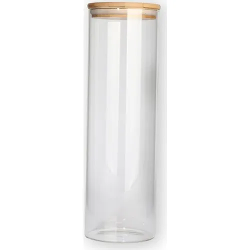 EW's Kitchenware Ews With Bamboo Lid Borosilicate Glass Jar