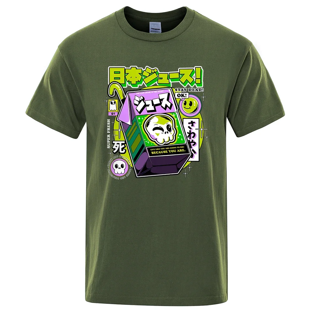 T-Shirt Respirant en Coton pour Homme, Vêtement de Rue, Crâne Poison, les Derniers Clics dans la Nuit, à la Mode