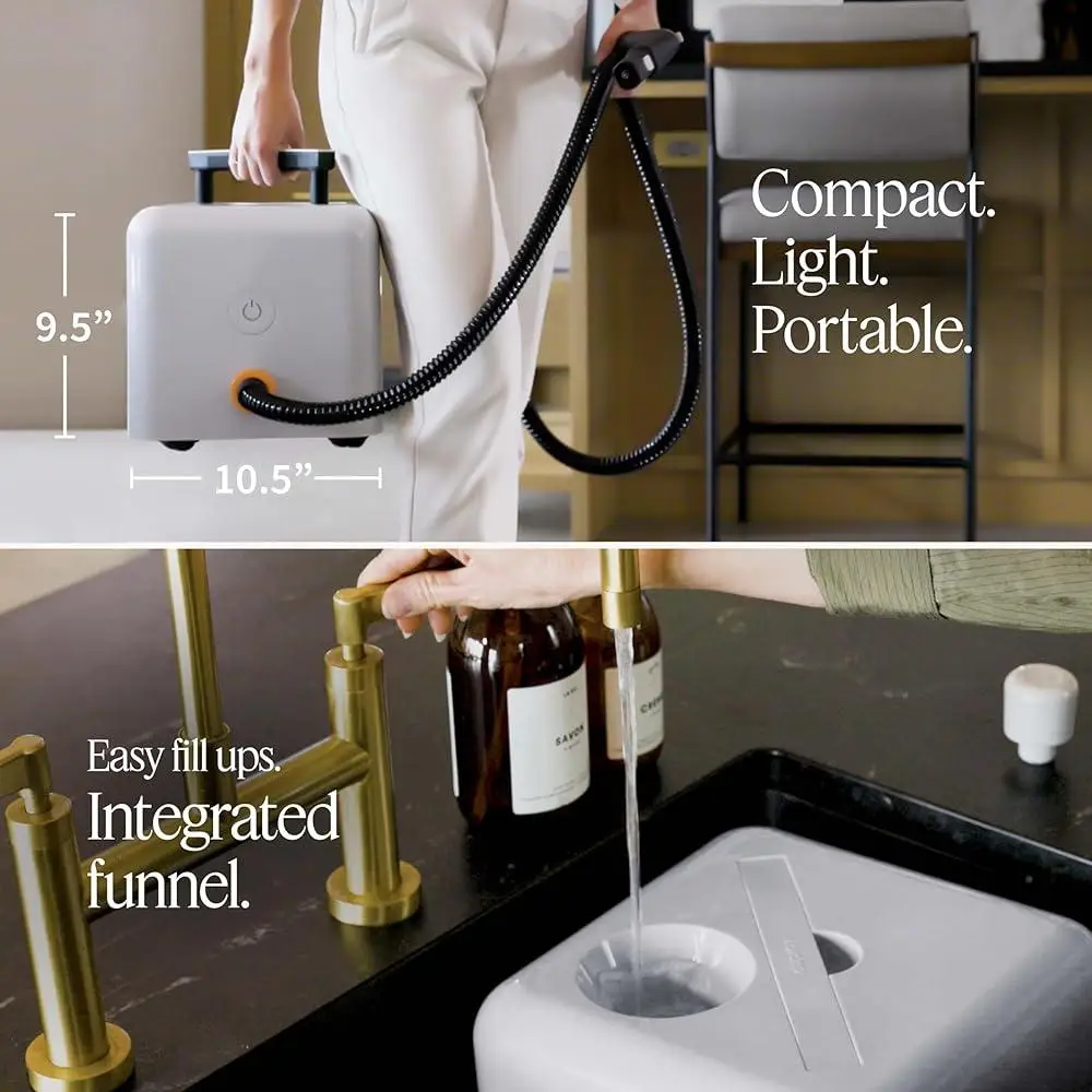 منظف بخار قوي مكون من 40 قطعة طقم ملحقات خالي من المواد الكيميائية للتنظيف العميق للأرضيات والمفروشات والمطابخ والحمامات المحمولة