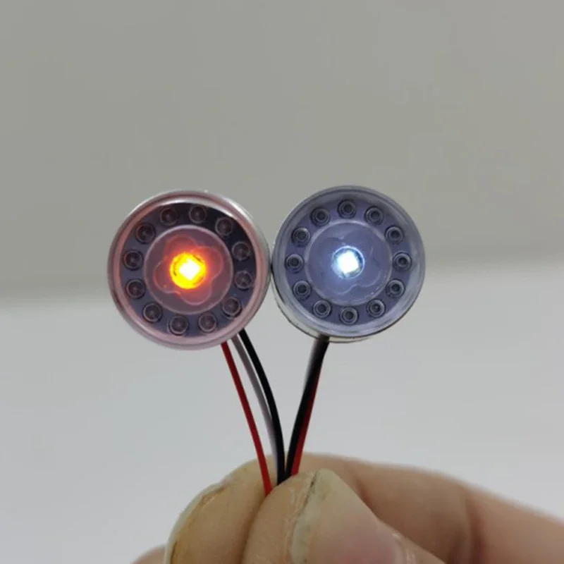 LED Simulation Metal Independent Angel Eyes Taillight for 1/14 Tamiya RC Truck Scania R730 R620 R470 56323 Diy Parts