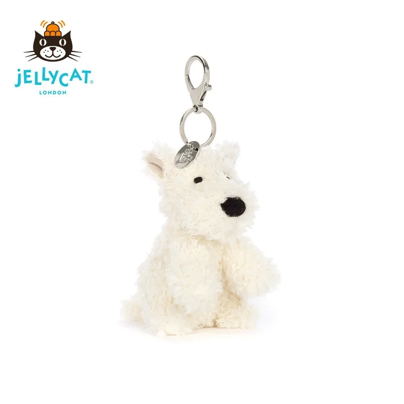 

Kawaii Jellycat Munro Scottie Dog Bag Charm West Highland Terrier Plush Keychain Soft Stuffed Animal Couple Gift Birthday Gift