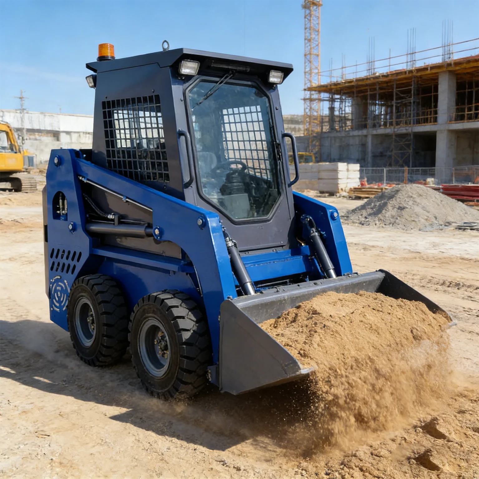 380kg JC25 Skid Steer Loader Export Dual Certification Multi-Purpose Super Practical