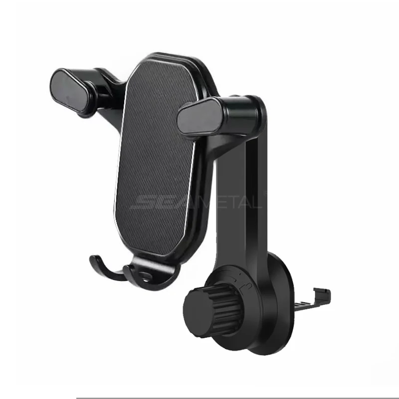 SEAMETAL Schwerkraft-Autotelefonhalter, Lüftungsschlitze, Haken, Telefonhalterung, 360-Grad-Drehung, Smartphone-Halterung für die Platzierung von Autos