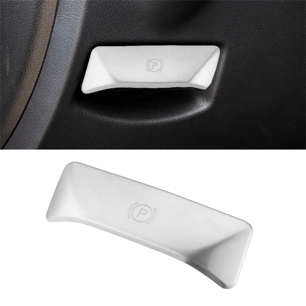 

​Car P Button Foot Brake Release Switch Decoration Stickers For Mercedes Benz E Class W212 C Class W204 GLK Silver/Carbon Fiber