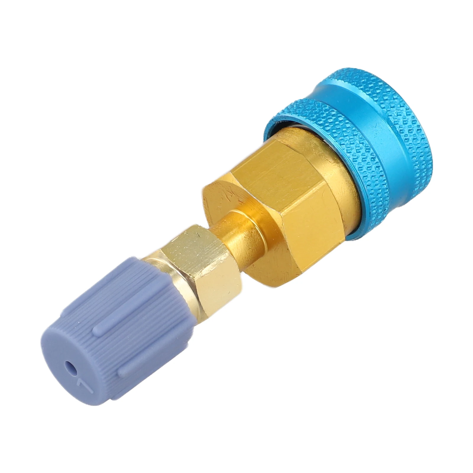 1pcs For R1234YF To R134A Low Side Quick Connector For Vehicle Car  AC Charging Hose With 14mm Female 1/4 Inch SAE-Male Threads