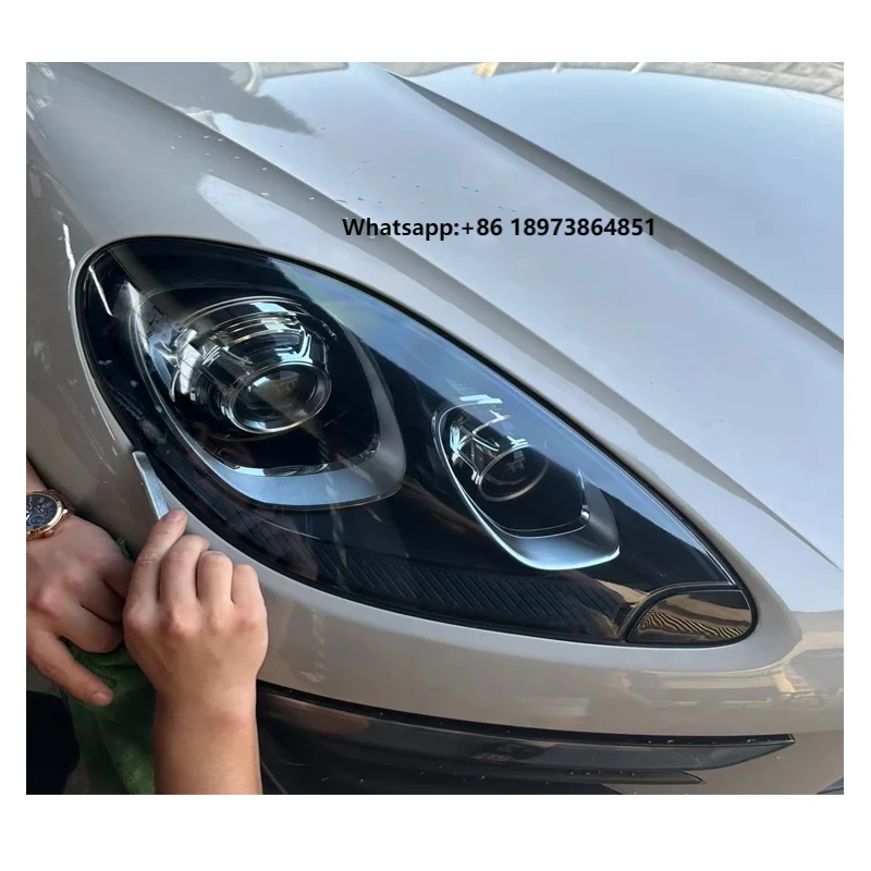 

Pro Supplier 1.52 X 15M TPU PPF Smoked Dark Black Car Photochromic Headlight protection Tint Film