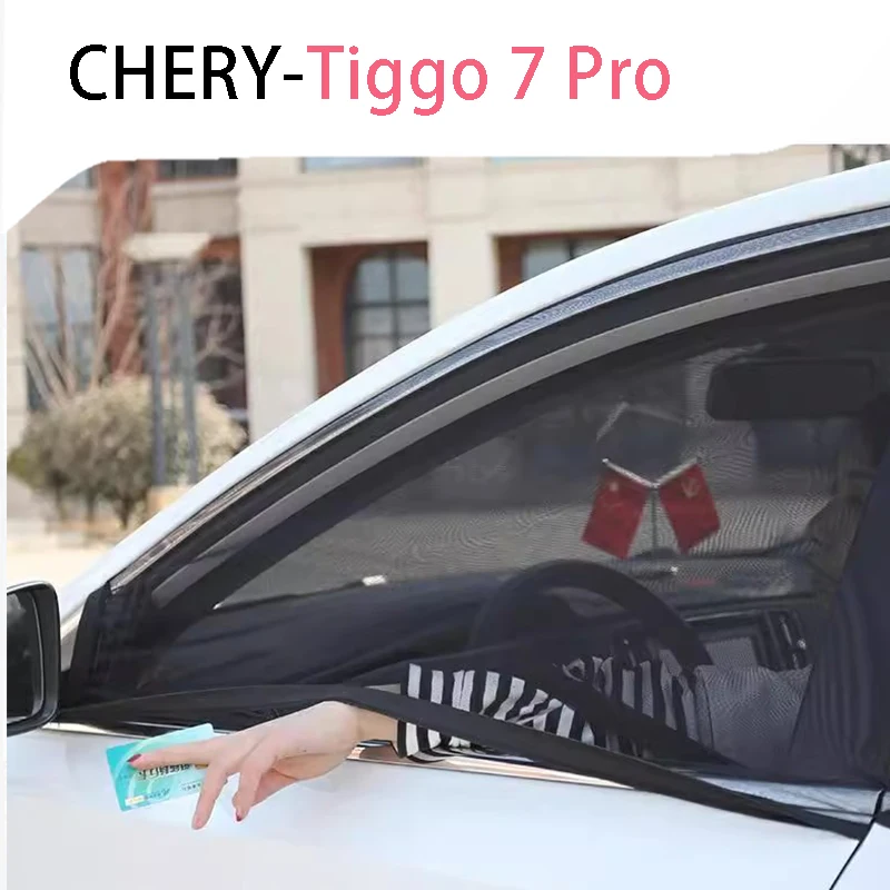 For Chery Tiggo 7 Pro 2021 2023 mosquito proof gauze curtains Sun visor refit accessorie Insect prevention net Automobiles Parts