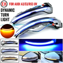 2pcs Dynamic blinker for Audi A3 8V S3 RS3 Side Mirror light LED Turn Signal 2013 2014 2015 2016 2018 2019 2020 Arrow flasher