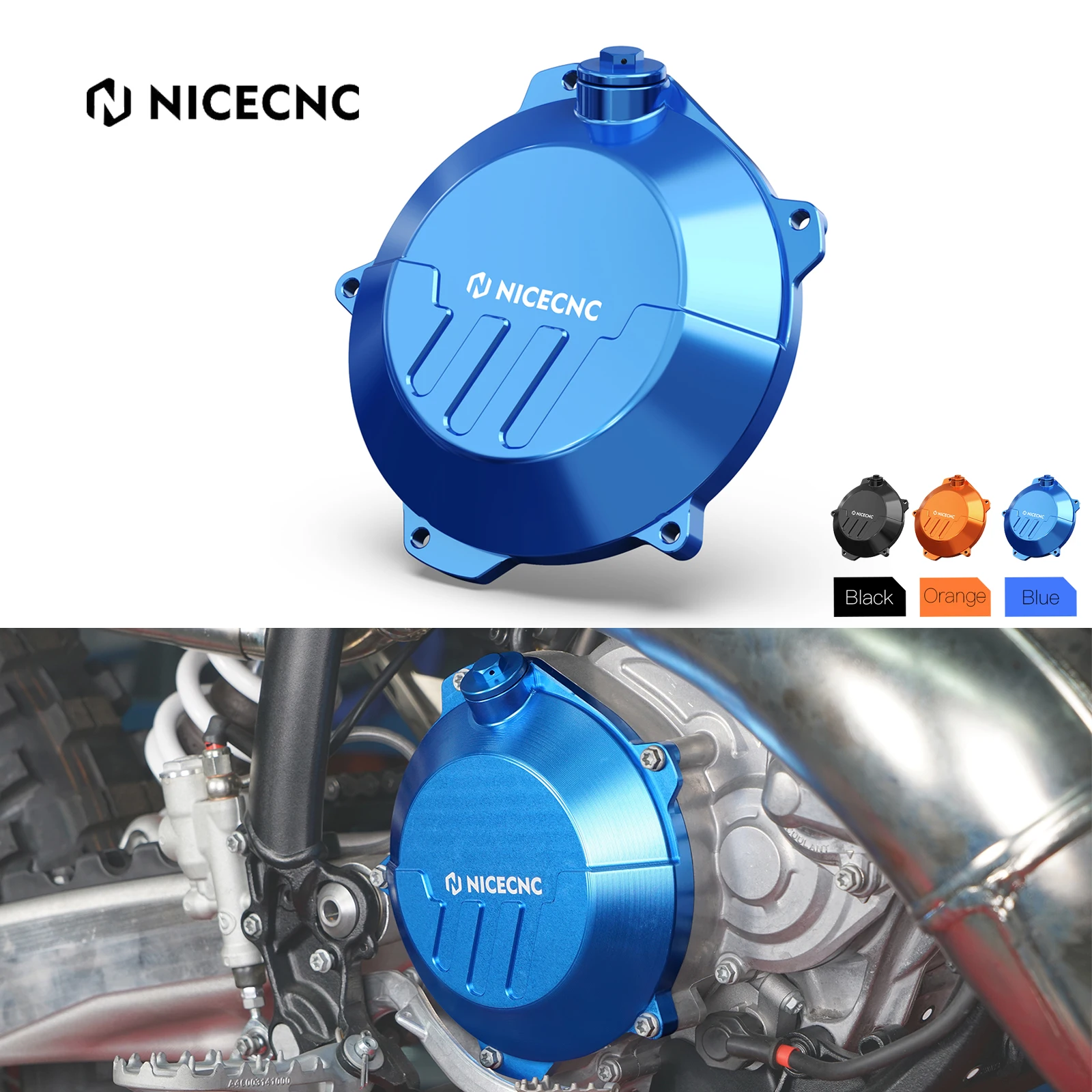 NICECNC For Husqvarna TE 300 TE 250 2024-2025 TX300 2023-2025 FC FX 250 350 450 Reinforced Clutch Cover For KTM EXC 300 SXF 450