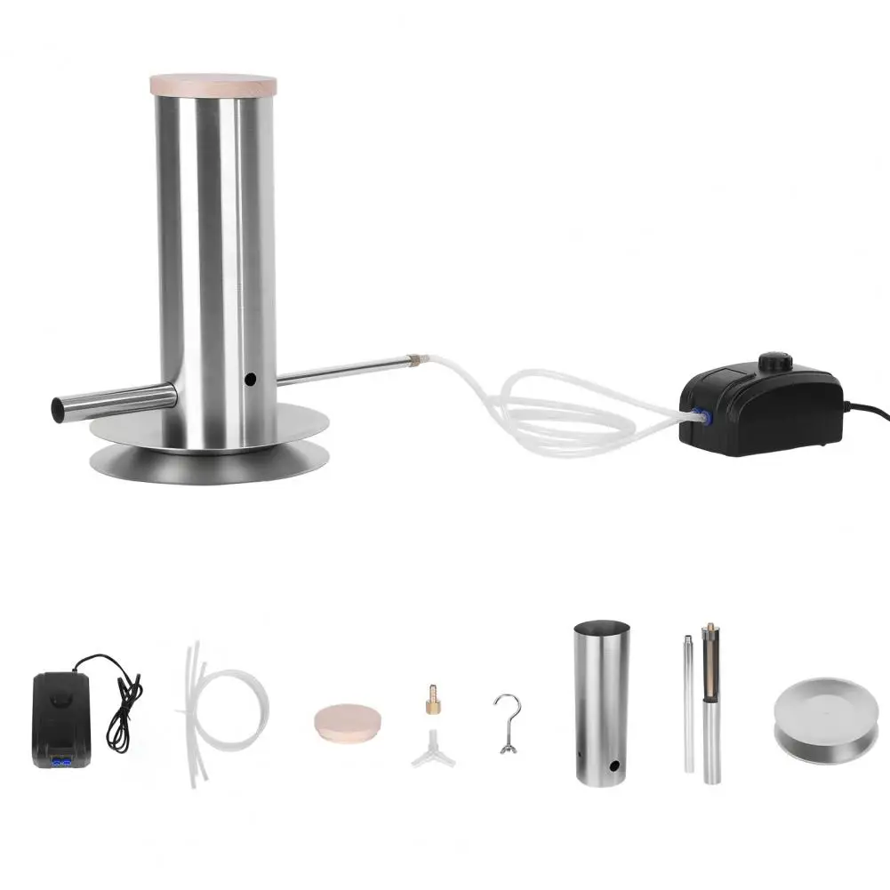 Cold Smoke Generator for Food, Stainless Kitchen Flavoring Tool, Cocktail Steak Cheese Salmon Flavoring Tool for Home Bar BBQ