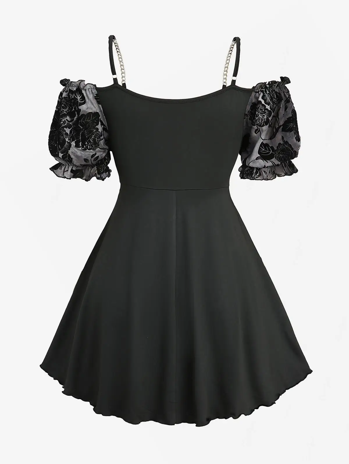 ROSEGAL-Camiseta de dos piezas falsas para mujer, Top de manga larga con cuello Corazón y botones a cuadros ceñidos de encaje, talla grande
