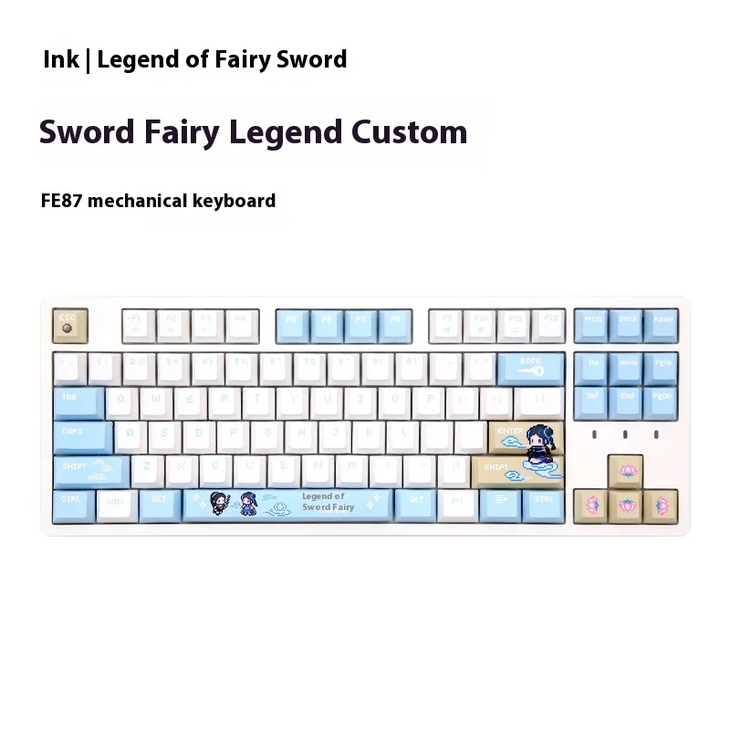 IROK FE87 Mechanical Keyboard Chinese Paladin: Sword And Fairy Joint Wired Keyboard Custom Keyboar Accessory For Computer Window