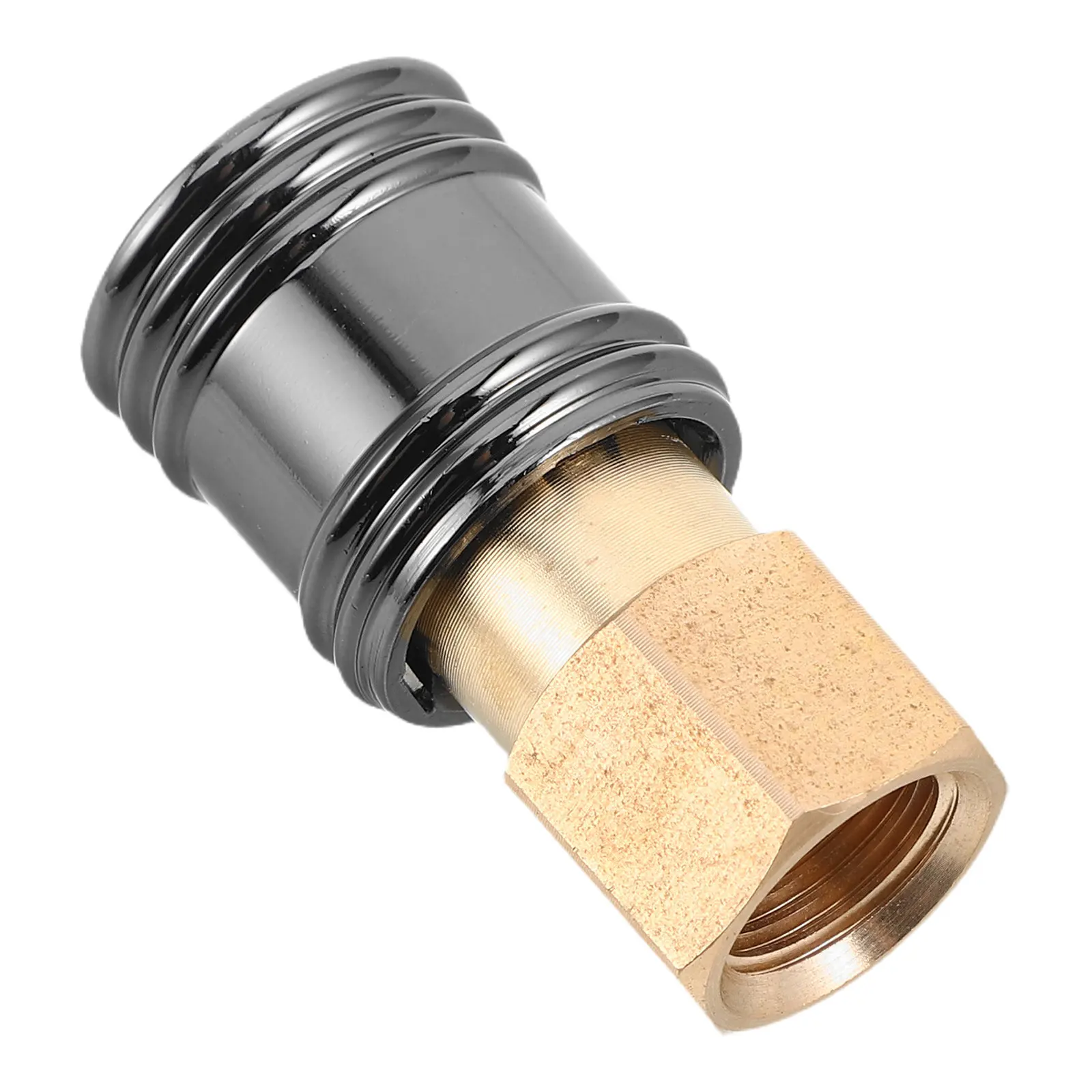Heavy Duty Tire Inflator Chuck Copper Self-Locking Quick Connect for Truck Car Bike Tire Valve Stem 12.5mm Thread Air Chuck