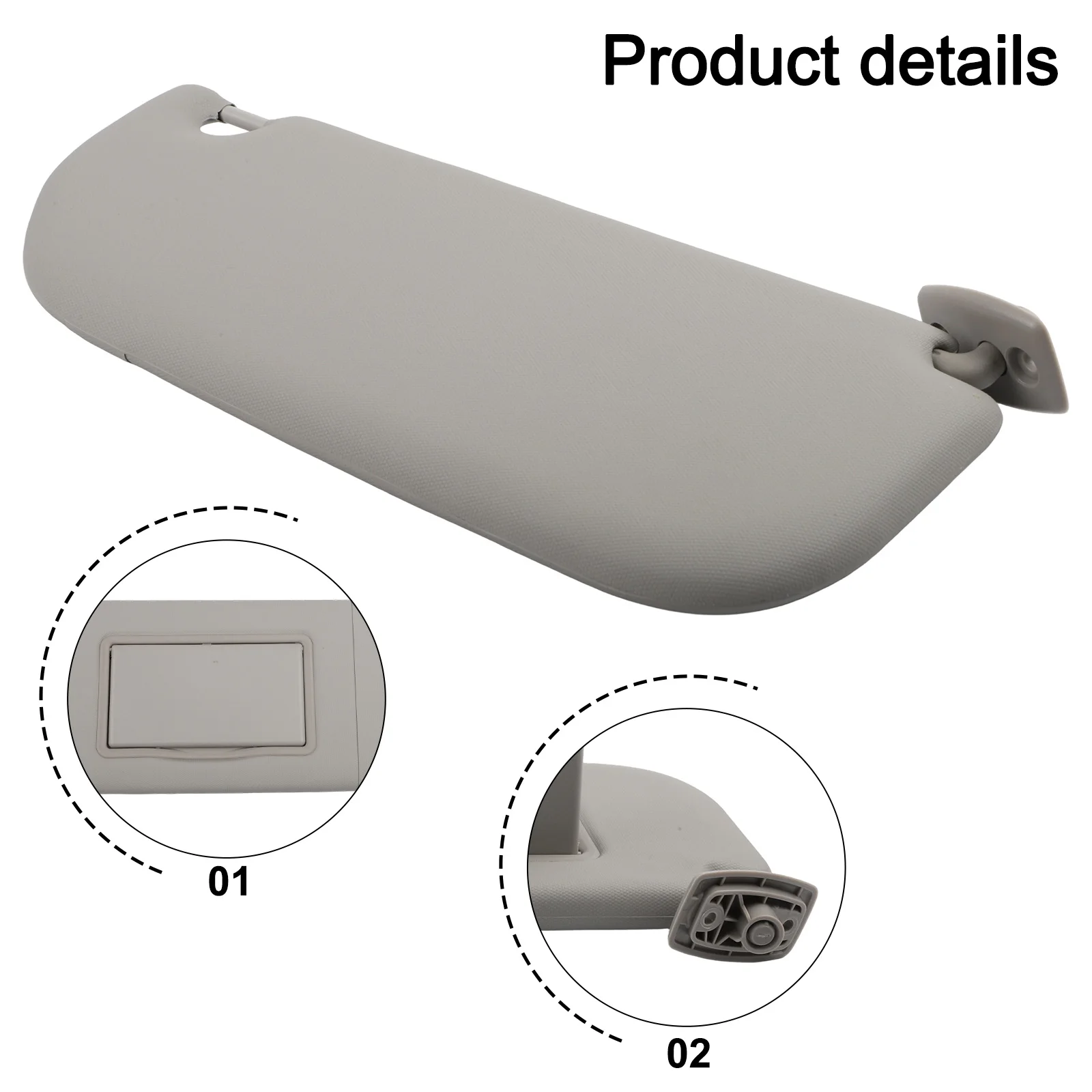 Car Interior Accessories As Shown In The Picture Car Sun Visor For 301 ABS Material Comfortable Touch Easy Installation