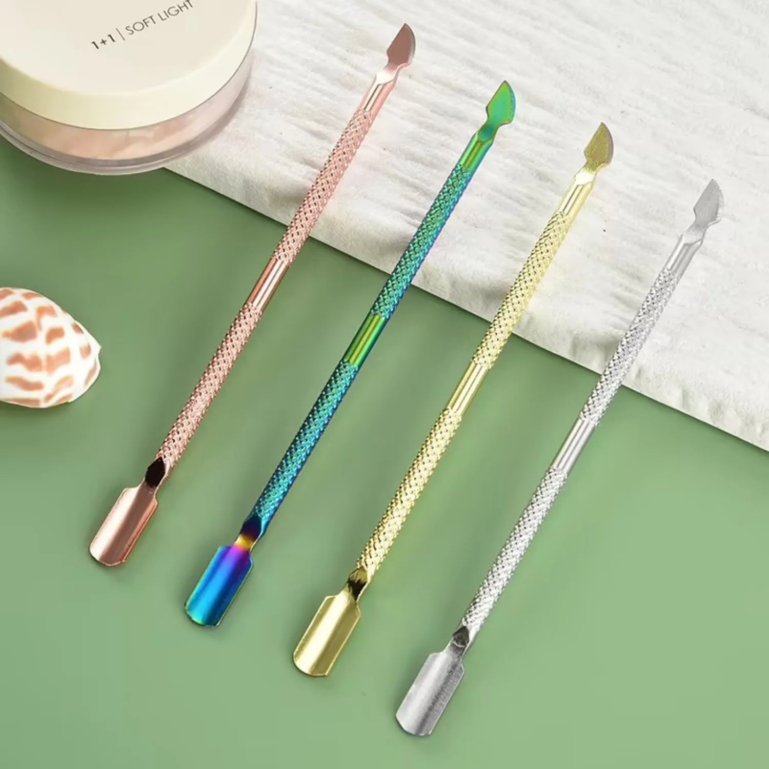 Double-ended Stainless Steel Cuticle Pusher Dead Skin Push Remover For Pedicure Manicure Nail Art Cleaner Care Tool Factory Sale