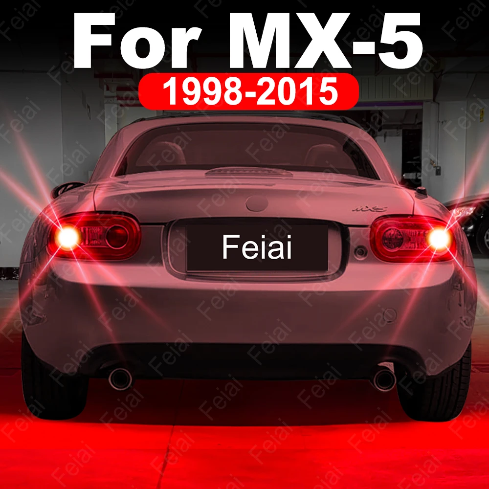 

LED Brake Lights Stop Light Bulb For Mazda MX-5 MX5 1998-2006 2007 2008 2010 2011 2012 2013 2014 2015 LED Strobe Flash Red Bulbs