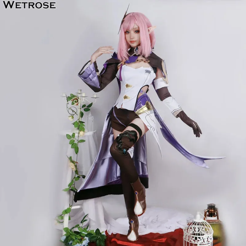 

【Wetrose】In Stock Elysia Miss Pink Elf Cosplay Costume Honkai Impact 3 Erishia Game Full Set Halloween