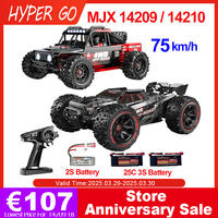 HYPER GO MJX 14210 14209  V3.0 1/14 75KM RC Car Brushless 2.4G Remote Control 4WD Off-road Racing Truck Electric Hobby Toy