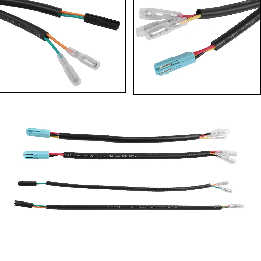 For Honda CB 400X CBR 500R 650R 650F CRF MSX CMX 300 500 Turn Signal Indicator Wire Connector Plug License Plate Harness Adapter
