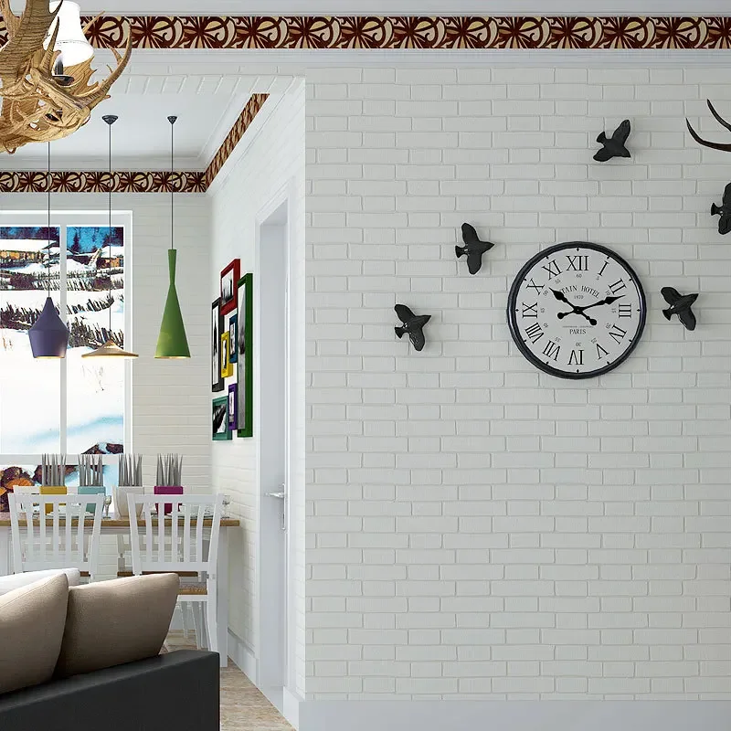 beibehang Mediterranean Brick stone tiles non woven Wall Paper Living Room papel de parede 3D Wallpaper for Walls flooring-paper