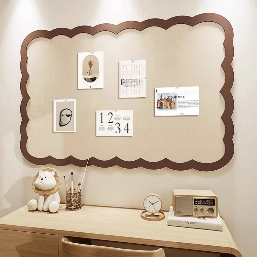 Thickened Felt Cork Board Felt Wall Tiles Self-Adhesive Wall Panels Bulletin Board Pin Board
