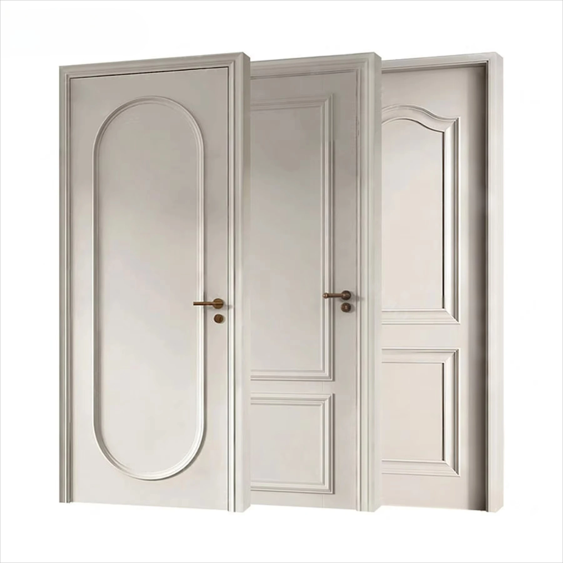 Apartment suppliers in China sell the latest modern design customization of interior wooden doors and wood-plastic doors